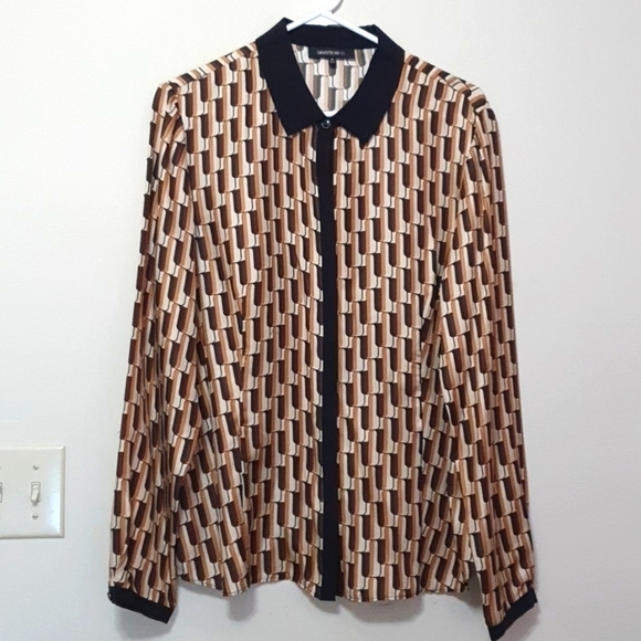 100% Silk Lafayette 148 Button down Shirt - Picture 1 of 8